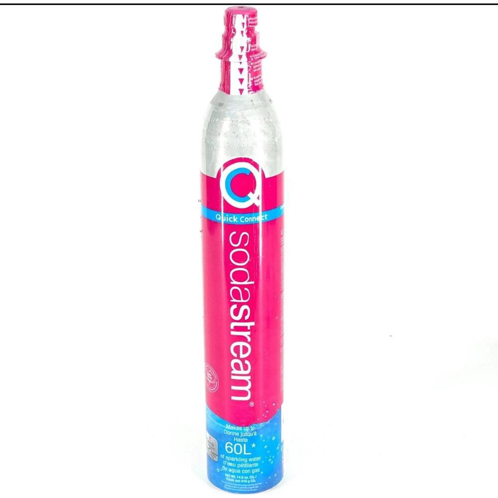 SodaStream CO2 Cylinder Quick Connect Pink Carbonator System 60L New Sealed 6/28